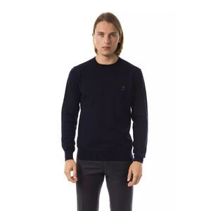 Uominitaliani Blue Merino Wool Men Men's Sweater